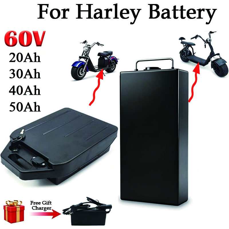 For Harley Battery 60V 20Ah 30 - 60V 50Ah Electric Scooter Battery review and price